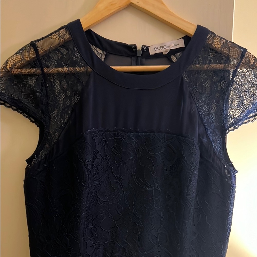 BCBG Navy Lace Dress